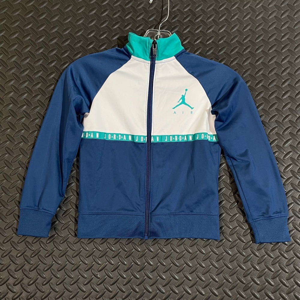 Air Jordan Blue White Full Zip Sweater‎ Boy's Size 4-5 Years
